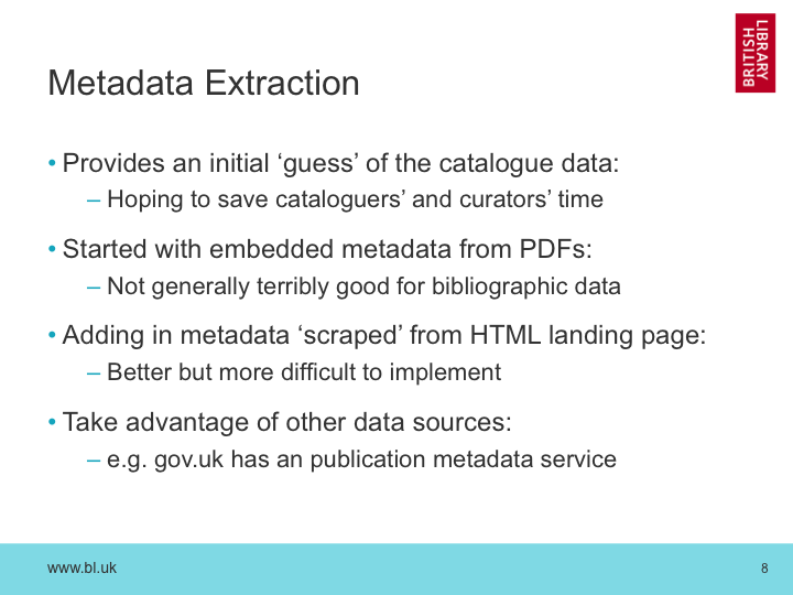 Metadata Extraction