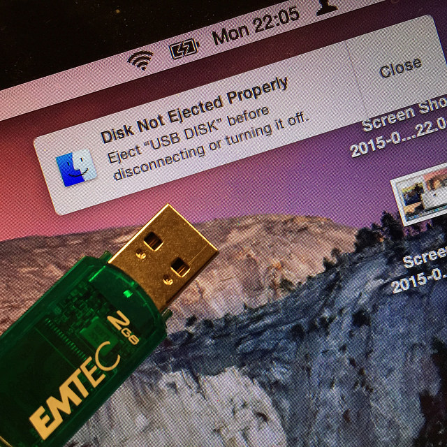 Disk Not Ejected Properly
